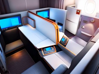 airlines with business class plus