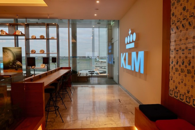 KLM CROWN LOUNGE AT SCHIPHOL AIRPORT