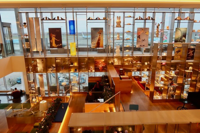 KLM CROWN LOUNGE AT SCHIPHOL AIRPORT