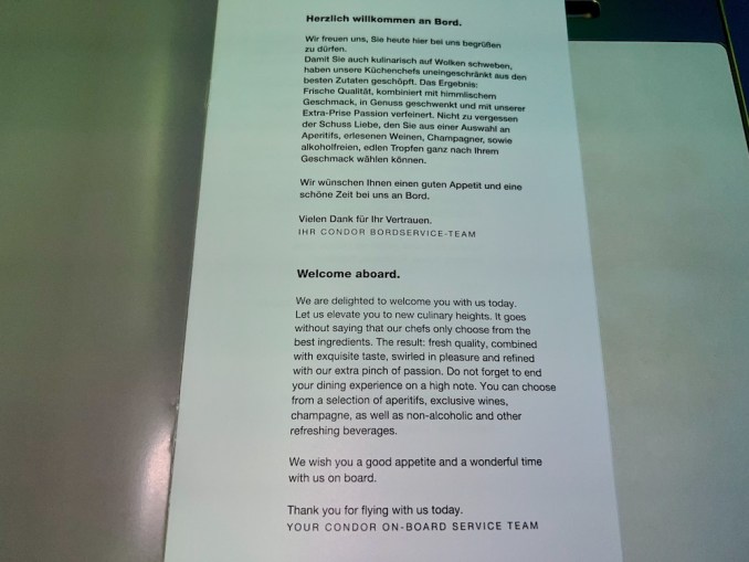 CONDOR A330NEO BUSINESS CLASS PRIME SEAT